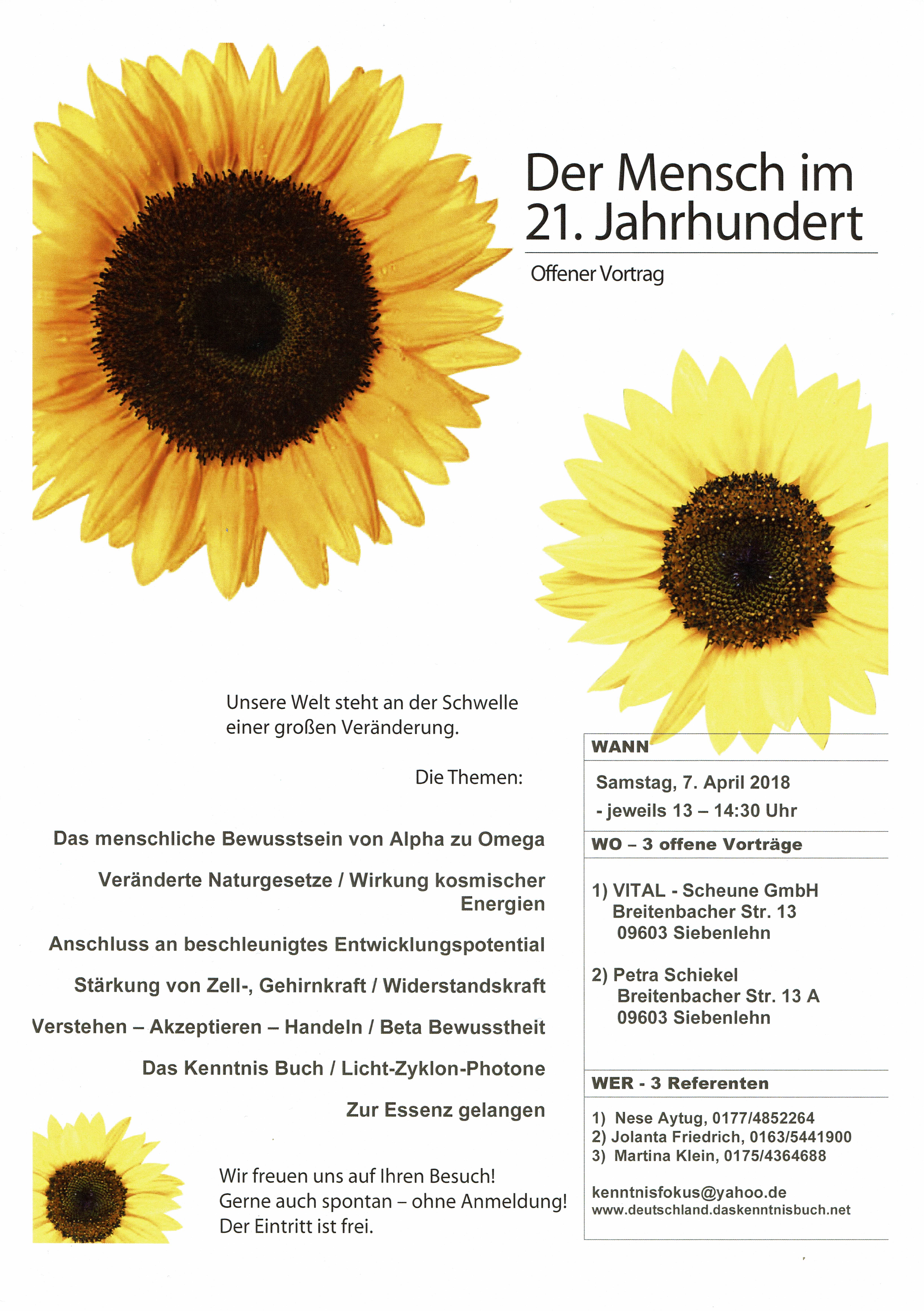 Einladung zum Vortrag am 7.4.18